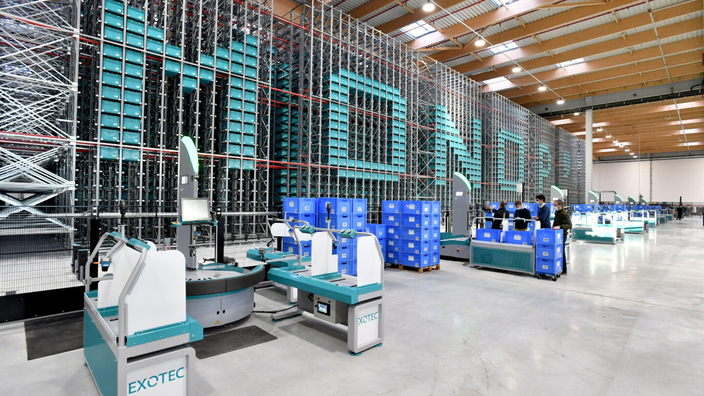 Exotec - Monoprix racks and bins