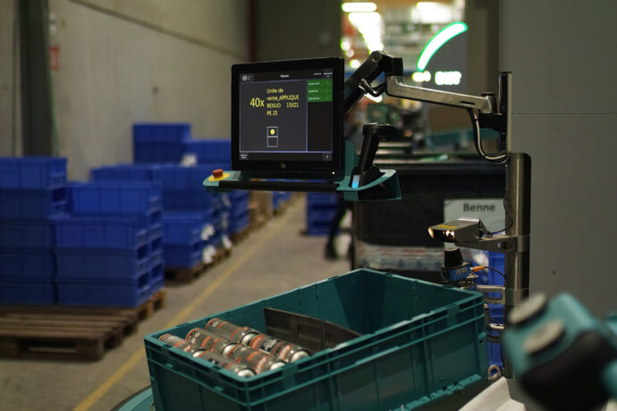 An automated picking systems station.