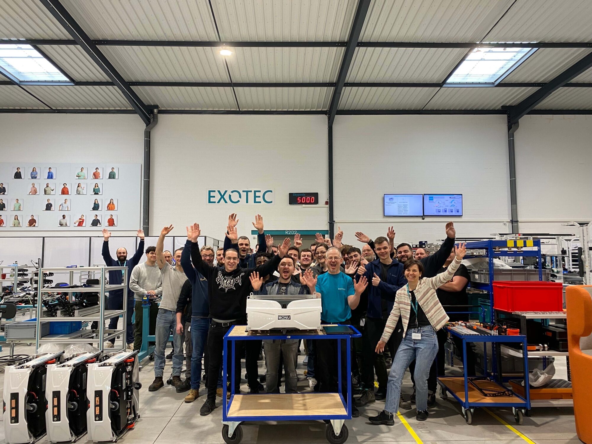 5000 Lagerroboter gebaut