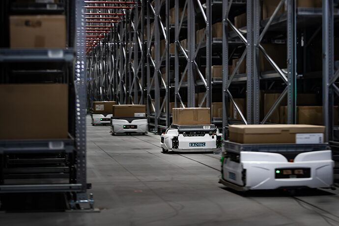 Retourenmanagement mit dem Skypod-System von Exotec